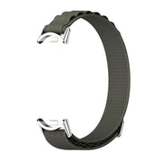 For Xiaomi Mi Band 8 / 9 / 9 NFC Mijobs Nylon Breathable Watch Band(Green Silver)