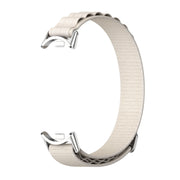 For Xiaomi Smart Band 10 / 9 / 8 Mijobs Nylon Breathable Watch Band(Grey Silver)