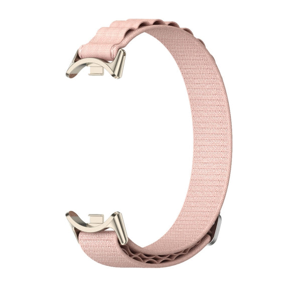For Xiaomi Mi Band 8 / 9 / 9 NFC Mijobs Nylon Breathable Watch Band(Pink Light Gold)