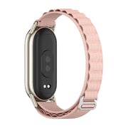 For Xiaomi Mi Band 8 / 9 / 9 NFC Mijobs Nylon Breathable Watch Band(Pink Light Gold)