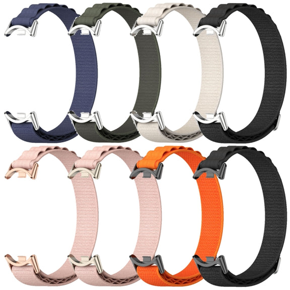 For Xiaomi Mi Band 8 / 9 / 9 NFC Mijobs Nylon Breathable Watch Band(Black)