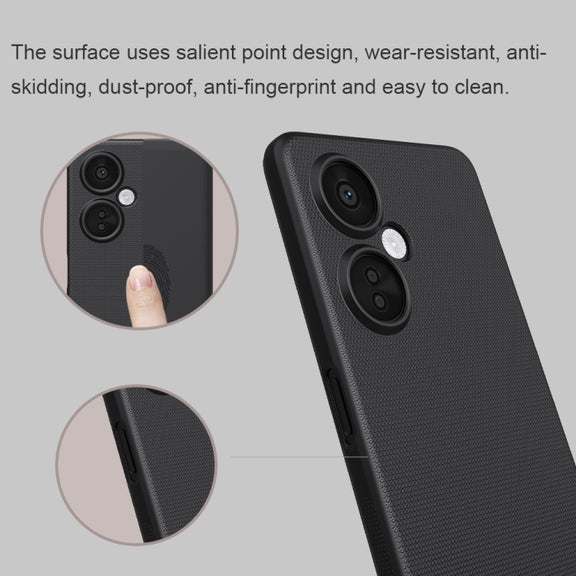 For OnePlus Nord CE 3 Lite NILLKIN Frosted PC Phone Case(Blue)