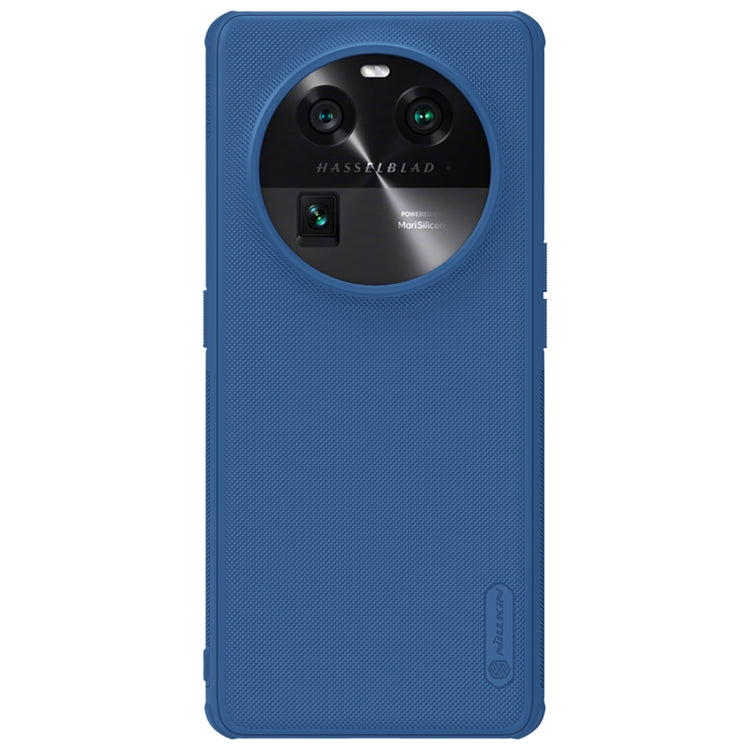 For OPPO Find X6 NILLKIN Frosted Shield Pro PC + TPU Phone Case(Blue)