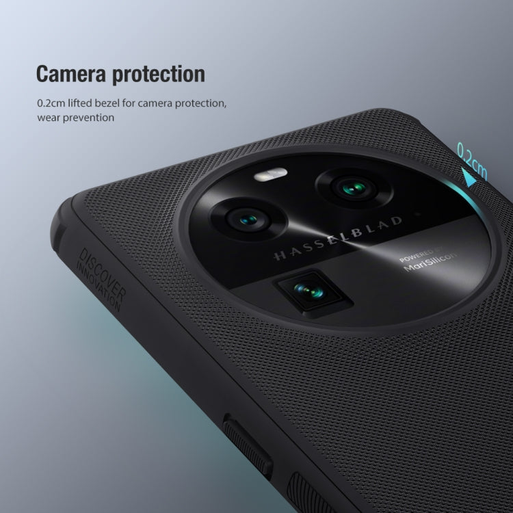 For OPPO Find X6 NILLKIN Frosted Shield Pro PC + TPU Phone Case(Blue)
