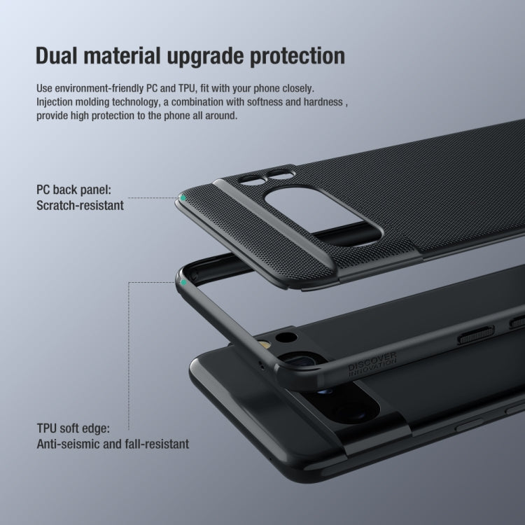 For Google Pixel 8 Pro NILLKIN Frosted Shield Pro PC + TPU Phone Case(Black)