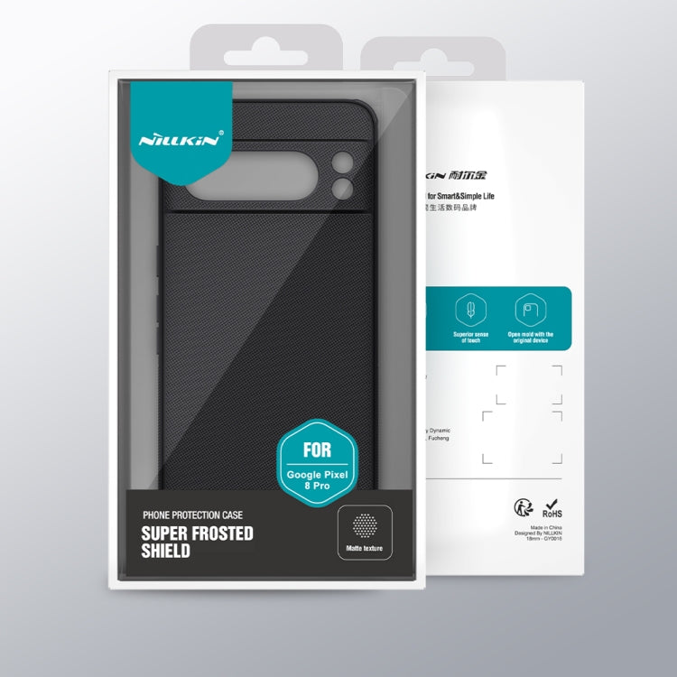 For Google Pixel 8 Pro NILLKIN Frosted Shield Pro PC + TPU Phone Case(Black)