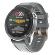 For Garmin Fenix 7S / 6S Pro / 5S Plus 20mm Rose Gold Buckle Silicone Watch Band(Grey) - Watch Bands by PMC TechLife | Online Shopping South Africa | PMC TechLife