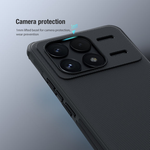For Xiaomi Redmi K70 / K70 Pro NILLKIN Frosted Shield Pro PC + TPU Phone Case(Blue)