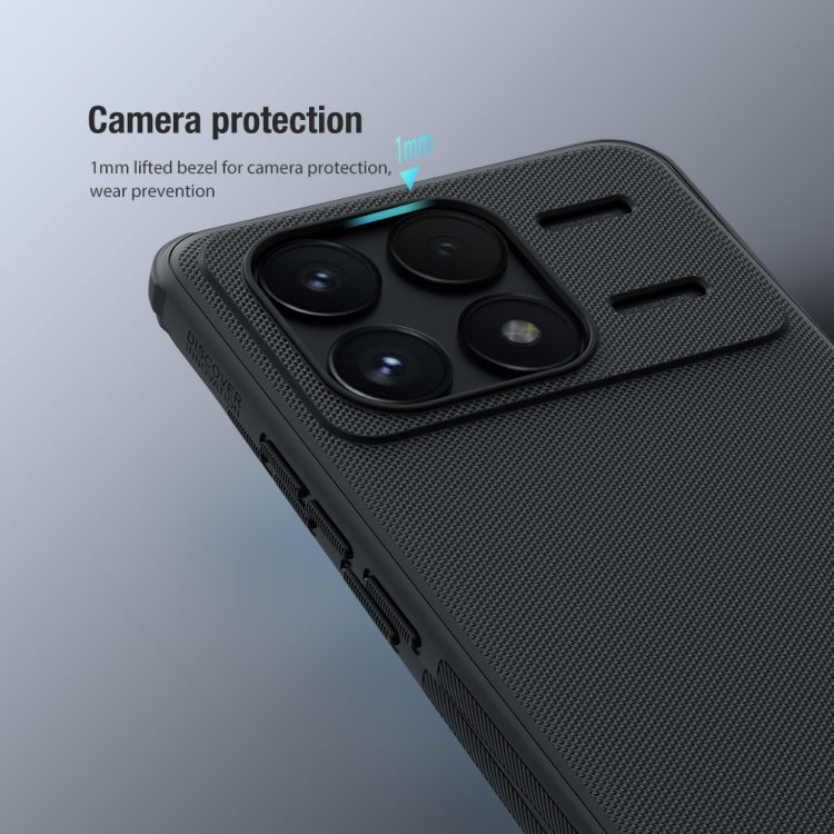 For Xiaomi Redmi K70 / K70 Pro NILLKIN Frosted Shield Pro PC + TPU Phone Case(Blue)