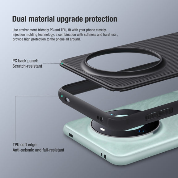 For Huawei Mate 60 Pro NILLKIN Frosted Shield Pro PC + TPU Phone Case(Red)