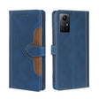 For Xiaomi Redmi Note 12S 4G Skin Feel Magnetic Buckle Leather Phone Case(Blue) - free shipping - PMC TechLife - Order now!
