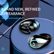 YX08 Ultra-light Ear-hook Stereo Wireless V5.0 Bluetooth Earphones(Black)
