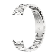 For Xiaomi Smart Band 10 / 9 / 8 Mijobs Three Bead Stainless Steel Watch Band(Silver)