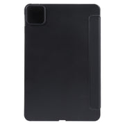 For Xiaomi Pad 6 / Pad 6 Pro Three-fold Holder Flip Tablet Leather Case(Black)