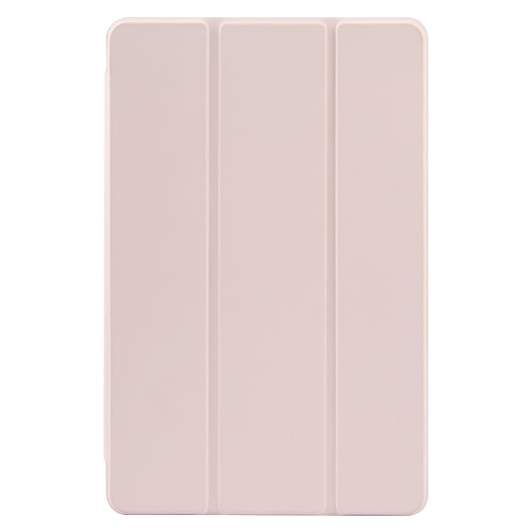 For Xiaomi Pad 6 / Pad 6 Pro Three-fold Holder Flip Tablet Leather Case(Light Pink)