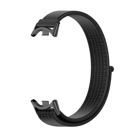 For Xiaomi Mi Band 8 / 9 / 9 NFC Mijobs Breathable Nylon Loop Watch Band(Black)