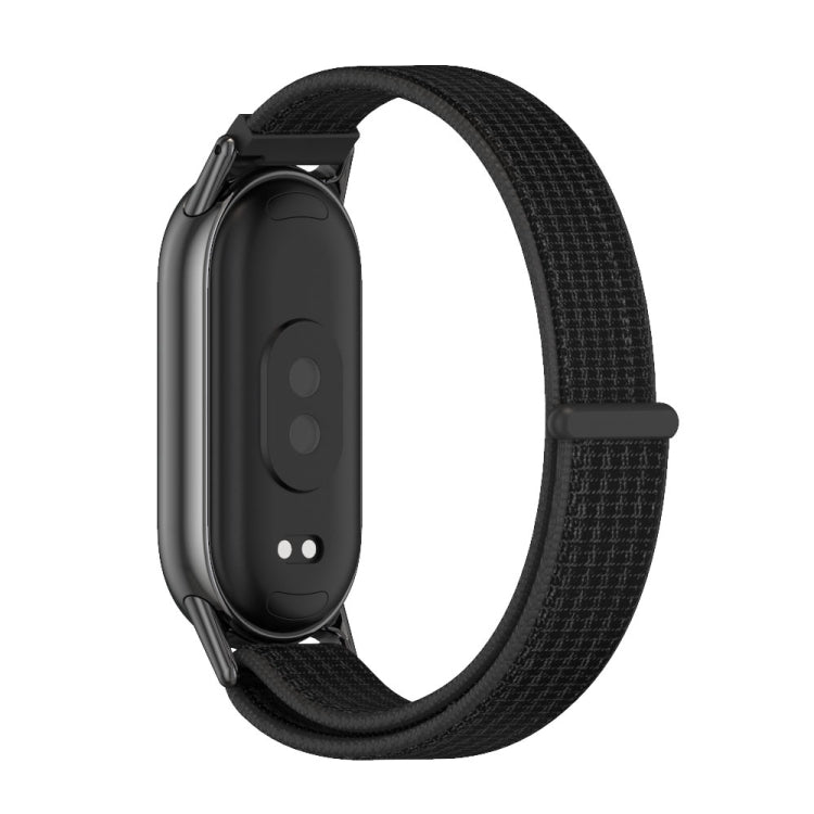 For Xiaomi Mi Band 8 / 9 / 9 NFC Mijobs Breathable Nylon Loop Watch Band(Black)