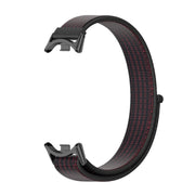 For Xiaomi Smart Band 10 / 9 / 8 Mijobs Breathable Nylon Loop Watch Band(Black Red)