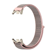 For Xiaomi Smart Band 10 / 9 / 8 Mijobs Breathable Nylon Loop Watch Band(Pink Light Gold)