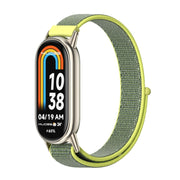 For Xiaomi Mi Band 8 / 9 / 9 NFC Mijobs Breathable Nylon Loop Watch Band(Bright Yellow Light Gold)