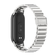 For Xiaomi Smart Band 10 / 9 / 8 Mijobs Bamboo Buckle Stainless Steel Watch Band(Silver)