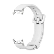For Xiaomi Mi Band 8 / 9 / 9 NFC Mijobs Silicone Breathable Watch Band(White Silver)