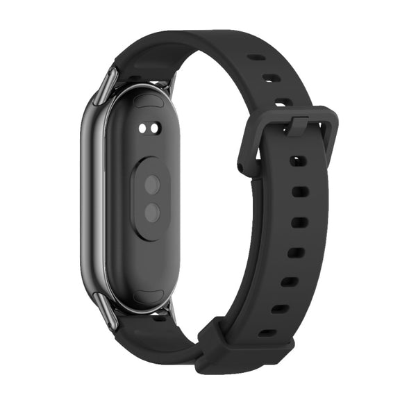 For Xiaomi Mi Band 8 / 9 / 9 NFC Mijobs Silicone Breathable Watch Band(Black)