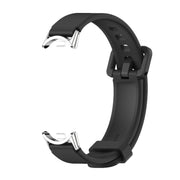 For Xiaomi Mi Band 8 / 9 / 9 NFC Mijobs Silicone Breathable Watch Band(Black Silver)