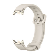 For Xiaomi Mi Band 8 / 9 / 9 NFC Mijobs Silicone Breathable Watch Band(Grey+Light Gold)