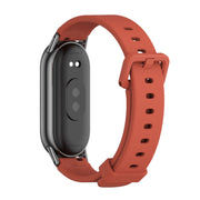 For Xiaomi Mi Band 8 / 9 / 9 NFC Mijobs Silicone Breathable Watch Band(Orange+Black)