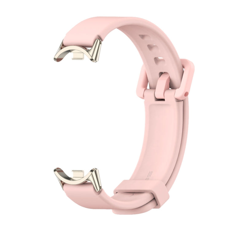 For Xiaomi Mi Band 8 / 9 / 9 NFC Mijobs Silicone Breathable Watch Band(Pink Light Gold)