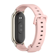 For Xiaomi Mi Band 8 / 9 / 9 NFC Mijobs Silicone Breathable Watch Band(Pink Light Gold)