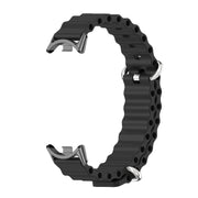 For Xiaomi Mi Band 8 / 9 / 9 NFC Mijobs Marine Silicone Breathable Watch Band(Black)