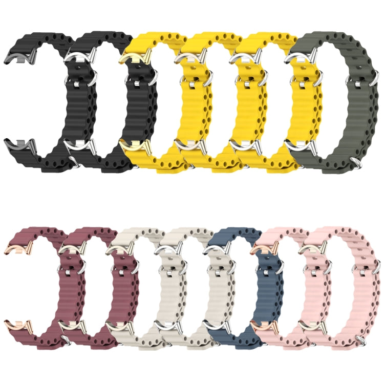 For Xiaomi Mi Band 8 / 9 / 9 NFC Mijobs Marine Silicone Breathable Watch Band(Black)