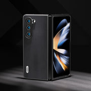 For Samsung Galaxy Z Fold5 ABEEL Genuine Leather Xiaoya Series Phone Case(Black)