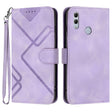 For Honor 10 Lite Line Pattern Skin Feel Leather Phone Case(Light Purple) - free shipping - PMC TechLife - Order now!