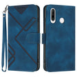 For Honor 20S Russia /20 lite Russia  Line Pattern Skin Feel Leather Phone Case(Royal Blue) - free shipping - PMC TechLife - Order now!
