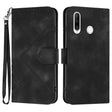 For Honor 20S Russia /20 lite Russia  Line Pattern Skin Feel Leather Phone Case(Black) - free shipping - PMC TechLife - Order now!
