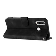 For Honor 20S Russia /20 lite Russia  Line Pattern Skin Feel Leather Phone Case(Black)