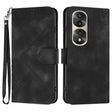 For Honor 70 Pro / 70 Pro+ Line Pattern Skin Feel Leather Phone Case(Black) - free shipping - PMC TechLife - Order now!