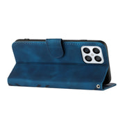 For Honor X8 4G/X30i/Play6T Pro Line Pattern Skin Feel Leather Phone Case(Royal Blue)