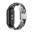 For Xiaomi Mi Band 8 Adjustable Nylon Braided Steel Buckle Watch Band(Colorful Black) -  by PMC TechLife | Online Shopping South Africa | PMC TechLife