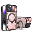 For iPhone 11 Pro CD Texture Sliding Camshield Magnetic Holder Phone Case(Pink) - free shipping - PMC TechLife - Order now!