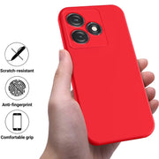 For Tecno Spark 10 4G / 10C 4G Pure Color Liquid Silicone Shockproof Phone Case(Red)