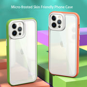 For iPhone 13 Color Frame 2 in 1 Hollow Cooling Phone Case(Mint Green)