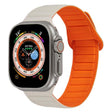 For Apple Watch 4 40mm Loop Magnetic Silicone Watch Band(Starlight Orange) - Watch Bands by PMC TechLife | Online Shopping South Africa | PMC TechLife