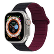 For Apple Watch SE 2023 40mm Loop Magnetic Silicone Watch Band(Black Wine Red) - free shipping - PMC TechLife - Order now!
