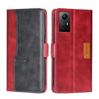 For Xiaomi Redmi Note 12S 4G Contrast Color Side Buckle Leather Phone Case(Red + Black) - free shipping - PMC TechLife - Order now!
