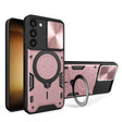 For Samsung Galaxy S23 5G CD Texture Sliding Camshield Magnetic Holder Phone Case(Pink) - free shipping - PMC TechLife - Order now!