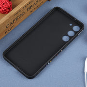 For Samsung Galaxy S20 Astronaut Pattern Silicone Straight Edge Phone Case(Lovely Astronaut-Black)